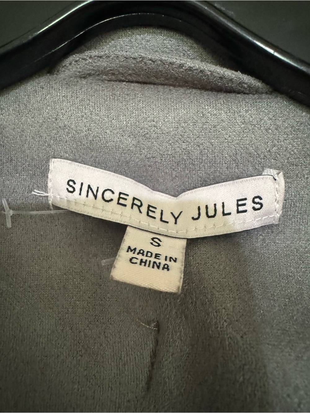 Sleeveless Trench Dress in Light Gray - Picture 3 of 3